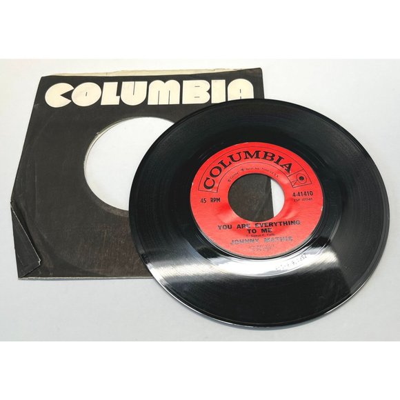 Johnny Mathis Small World / You Are Everything To Me 45 Pop Vinyl Record - Picture 4 of 4